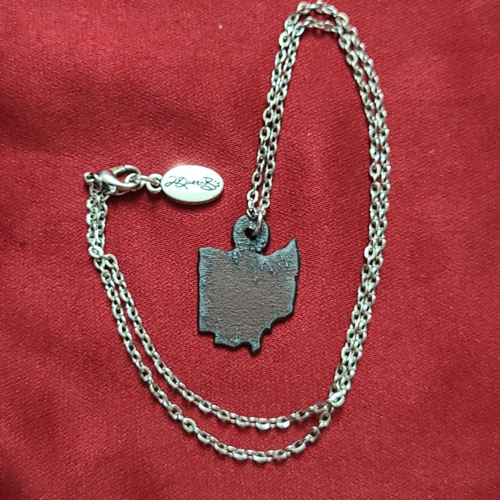 Ohio state necklace